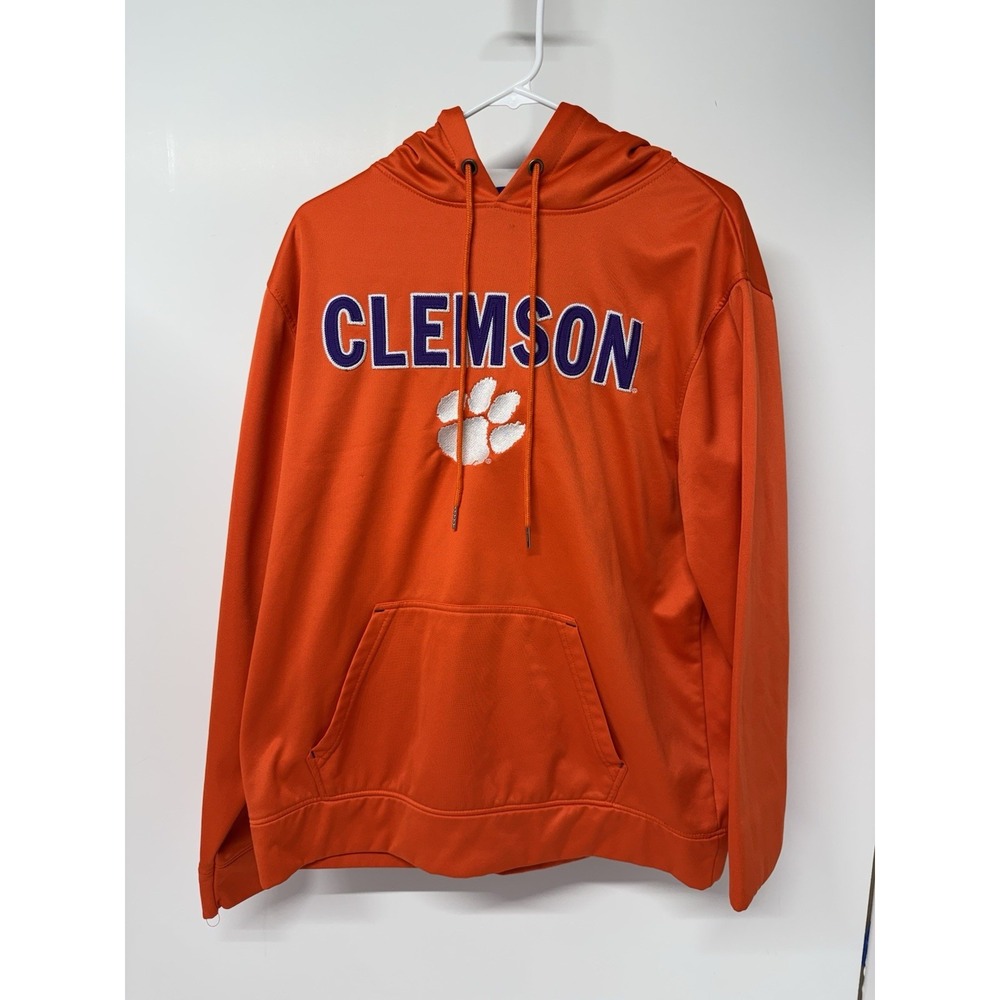 Clemson Tigers Pullover Hoodie Sweatshirt Front Pocket size Large